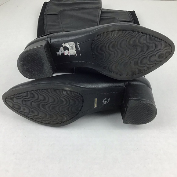 Angelina by De Blossom Black Tall “Tiffany” Boots - Picture 5 of 11